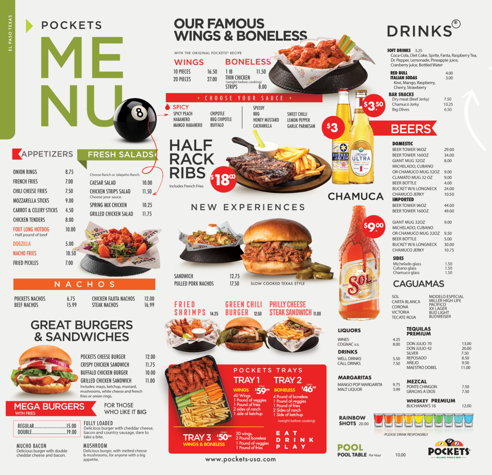 Menu Pockets