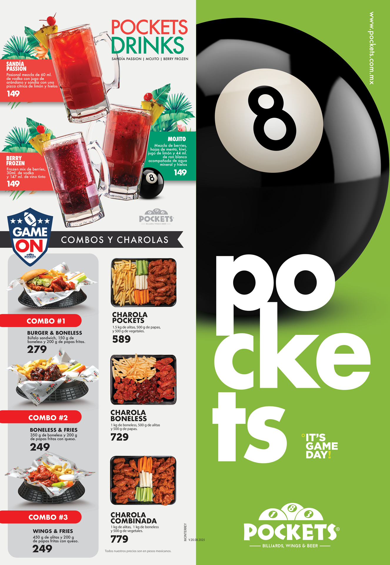Menu Pockets