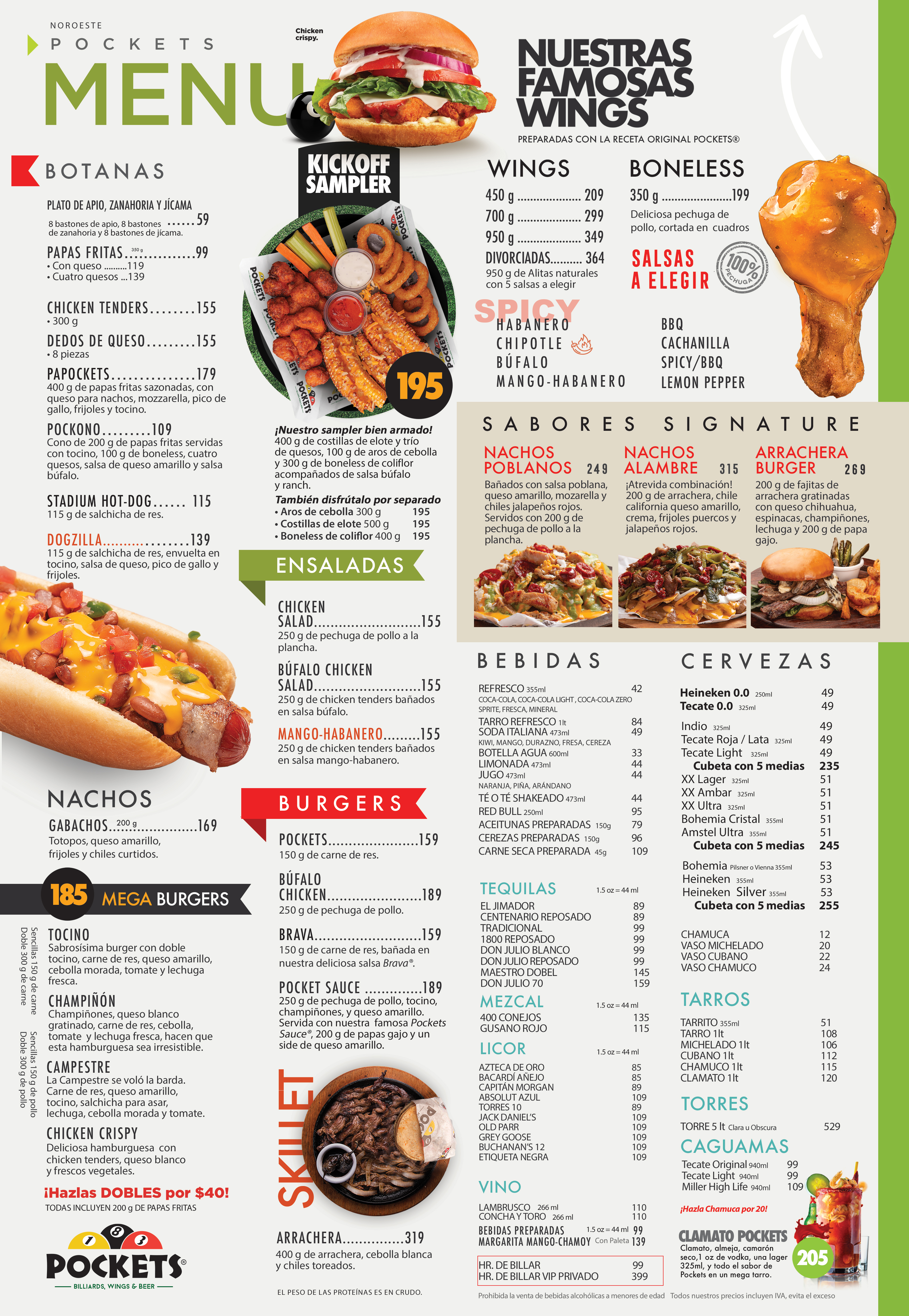 Menu Pockets