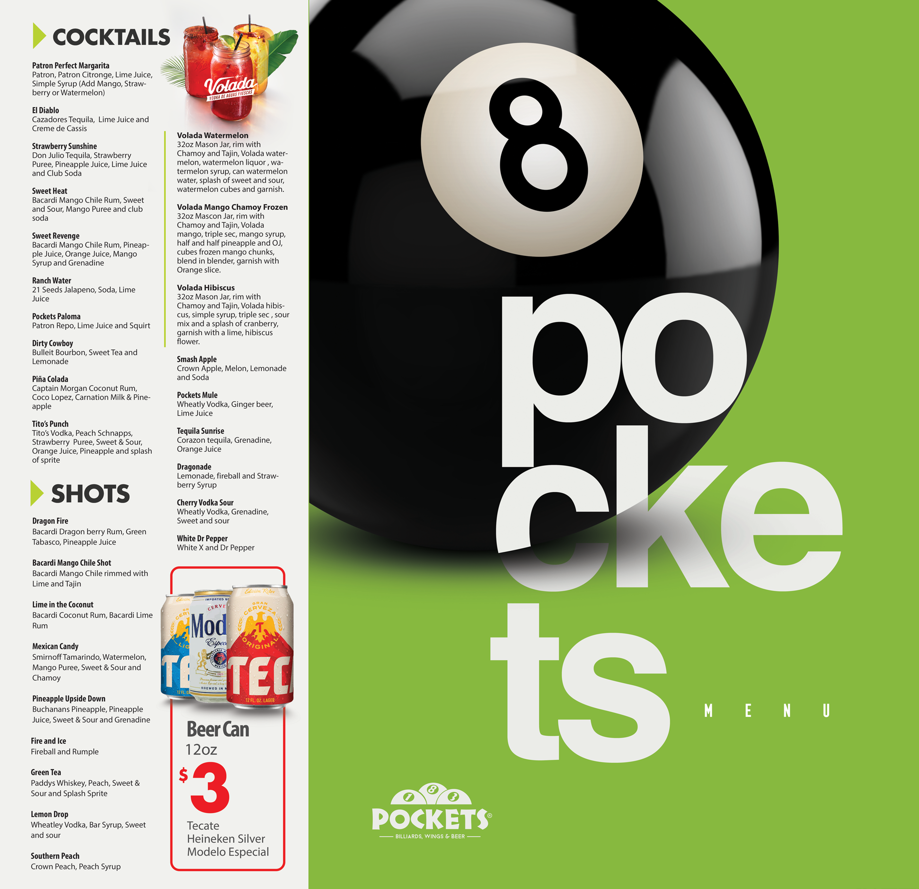 Menu Pockets