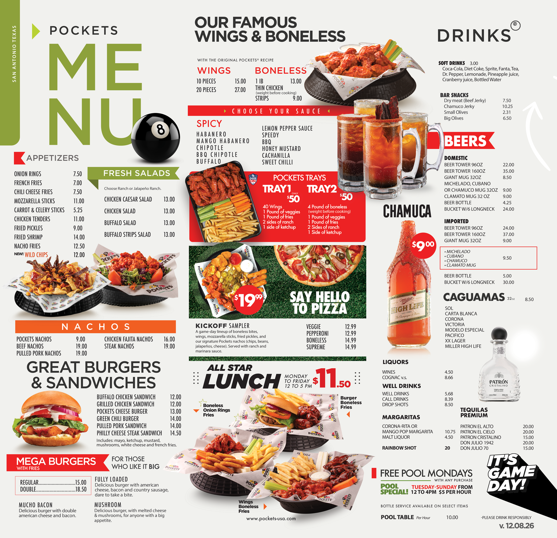 Menu Pockets